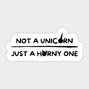 Unicorn Horny Sticker